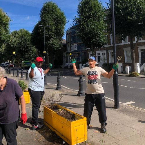 Volunteers Gardening